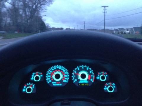 Mustang GT / Illuminated instrument cluster